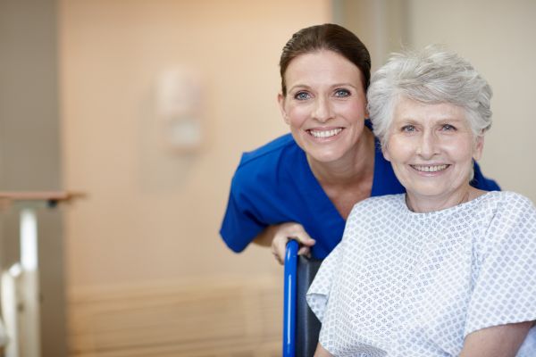 Senior Patient with Caregiver Senior Patient with Caregiver